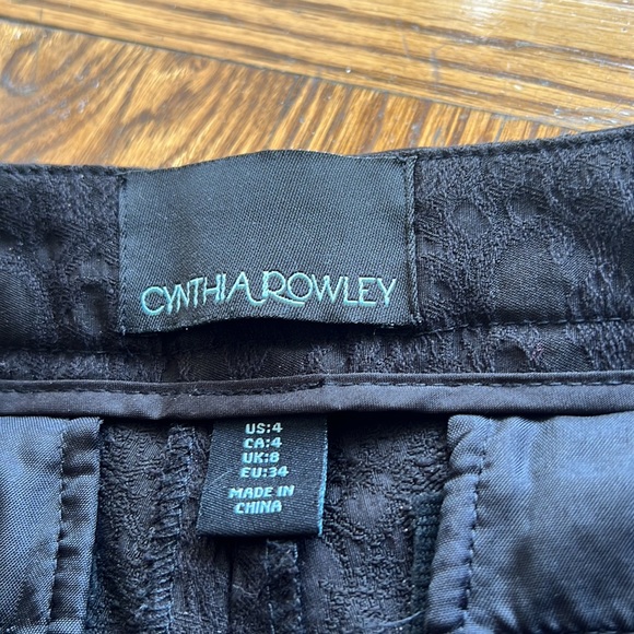 CYNTHIA ROWLEY ankle pants, size 4 - Picture 3 of 13